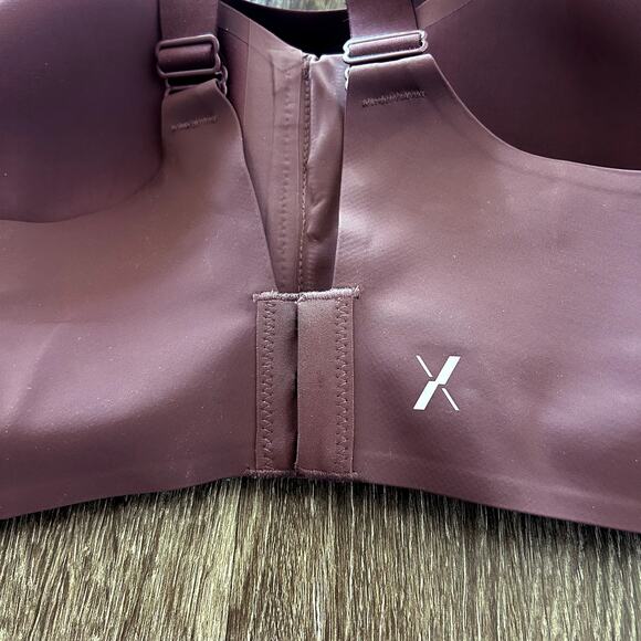 NWT Knix Catalyst Front Zip Sports Bra Size 5 38DD Dahlia Purple Maximum Support - Picture 9 of 13